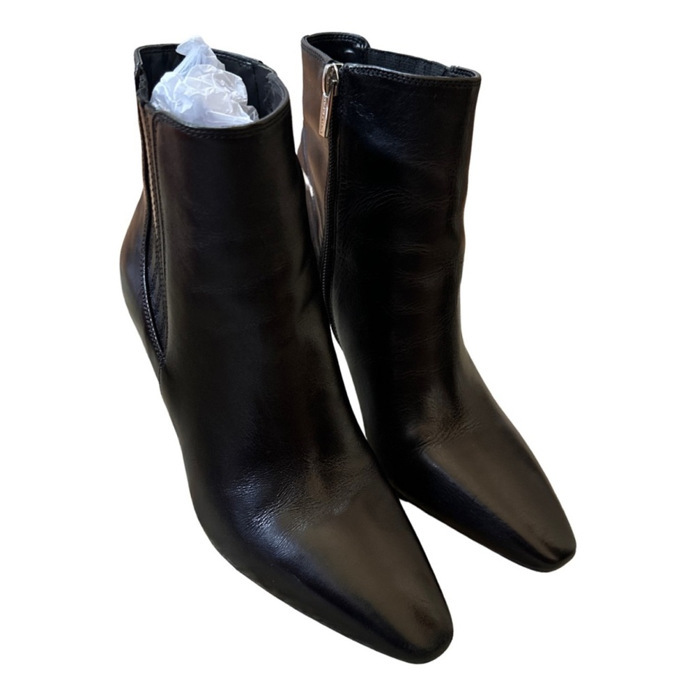 Vince Camuto black leather boots